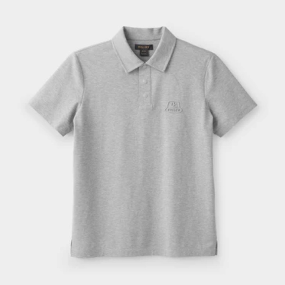 TILLEY Men’s Grey Golf Pique Polo with 3D Logo